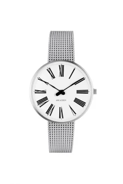 ARNE JACOBSEN ROMAN STÅL 34MM HVID SKIVE MESH LÆNKE