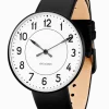ARNE JACOBSEN UR STATION MED SORTE TAL 40MM - 53412-2001B