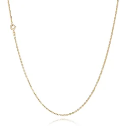 BNH ANKER FACET HALSKÆDE 8 KARAT GULD 1,4 MM BRED 50 CM - A805050F