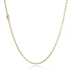 BNH ANKER FACET HALSKÆDE 8 KARAT GULD 1,0 TRÅD 45 CM - A810045C