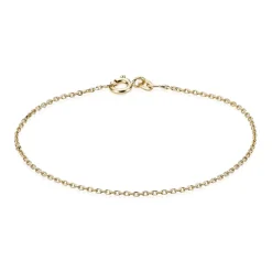 BNH ARMBÅND ANKER FACET I 14 KARAT GULD 18,5 CM - A1404018F