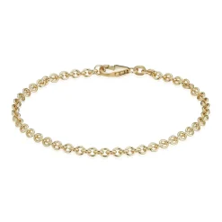 BNH ARMBÅND ANKER RUND I 14 KARAT GULD 18,5 CM - AR1407018C