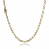 BNH BISMARK HALSKÆDE LIGELØB 8 KARAT GULD 4,0 BRED 50 CM - B840050LK