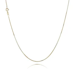 BNH HALSKÆDE 8 KARAT GULD VENEZIA 1,3 MM BRED 36 CM LANG - V813036F