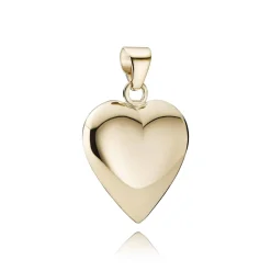 BNH HJERTE VEDHÆNG 14 KARAT GULD 25X25 MM - H142525