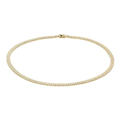 BNH MURSTENS HALSKÆDE FEM RÆKKER 14 KARAT GULD - M140545LK