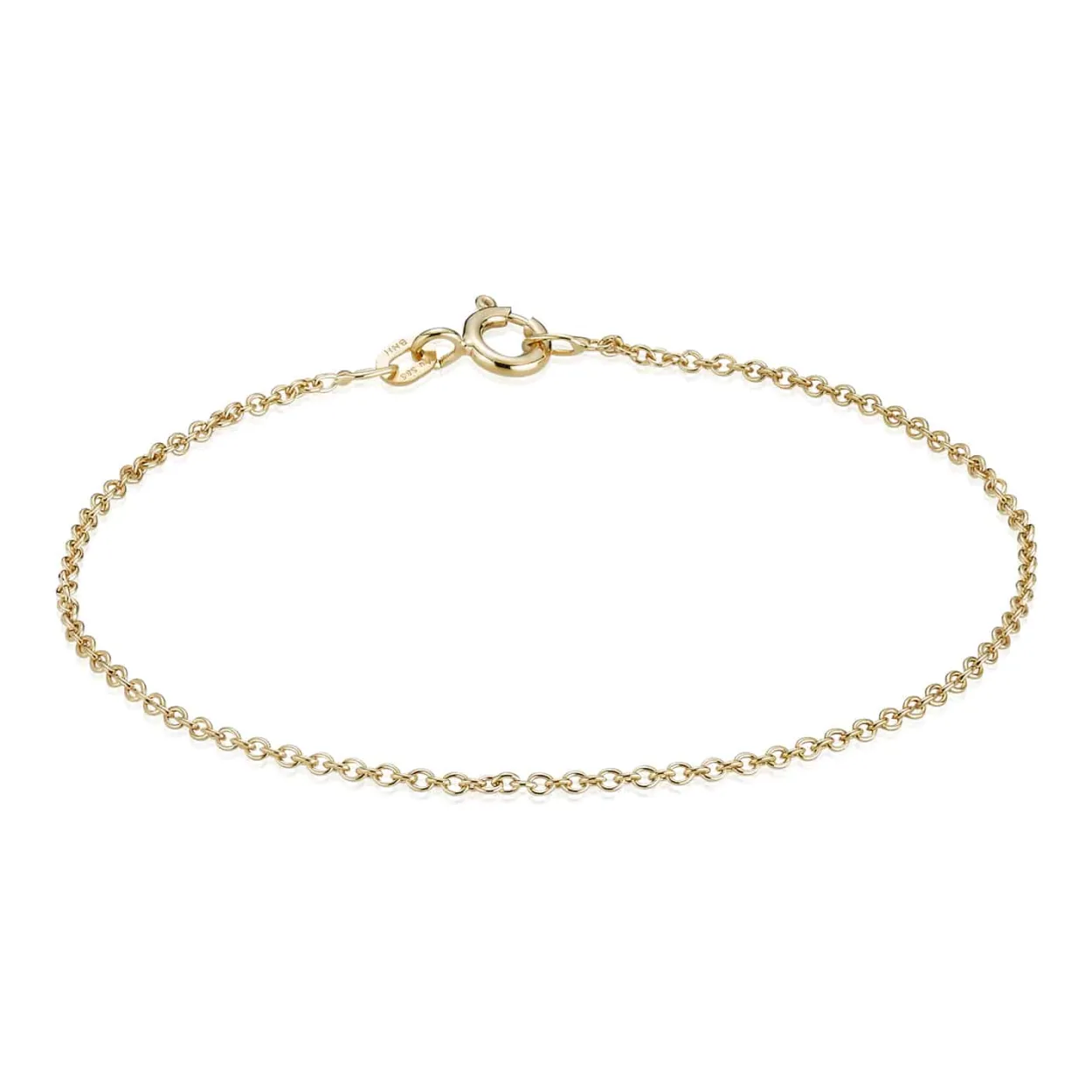 BNH RUND ANKER ARMBÅND 14 KARAT GULD 1,5 MM BRED 18,5 CM - AR1404018F