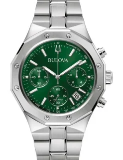 BULOVA PRECISIONIST CLASSIC UR GRØN SKIVE - 96B409