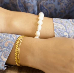 BYBIEHL AURA ARMBÅND PERLE I SØLV - 2-1510-R