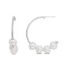 BYBIEHL EMILY HOOPS ØRERINGE SØLV - 4-4701WP-R