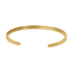 BYBIEHL GRACE BANGLE SPARKLE ARMRING METAL FORGYLDT MED STEN - 2-5001A-GP-B