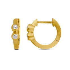 BYBIEHL LUCY HOOPS MED HVID ZIRKINIA - 4-039A-GP