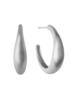 BYBIEHL OCEAN FLOW SØLV ØRERINGE HOOPS - 4-4202-R