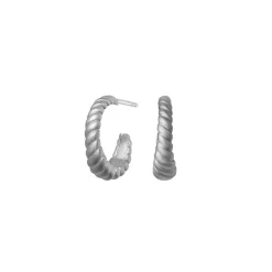 BYBIEHL SEASHELL HOOPS SØLV - 4-3601-R