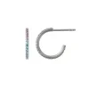 BYBIEHL SØLV ØRERINGE SPARKLE HOOPS MINI PASTELS - 4-029PA-R