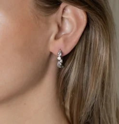 BYBIEHL STARDUST HOOPS SØLV ØRERING - 4-4605A-R
