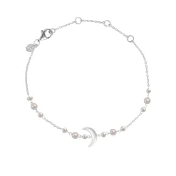 BYBIEHL SUMMER MOON ARMBÅND SØLV MED PERLER - 2-5203WP-R