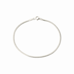 CAMILLE BRINCH SMALL ESSENTIA SNAKE ARMBÅND SØLV - SESB-18