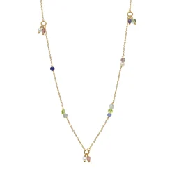 CARRÉ GEM CANDY HALSKÆDE SØLV FORGYLDT - FC 4364 LBBIPSTZPE38+2,5+2,5CM