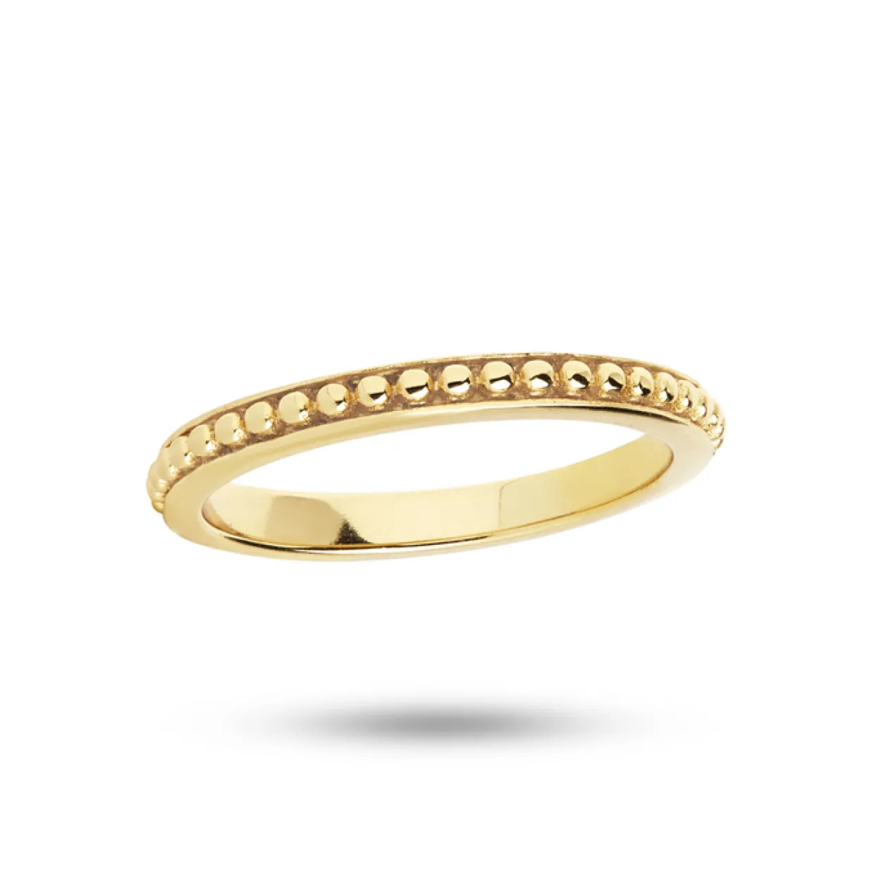 CARRÉ RING SØLV FORGYLDT - FR 4302