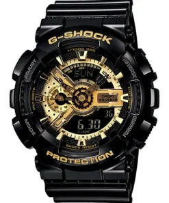 CASIO G-SHOCK DIGITAL OG ANALOG HERRE UR MED GULD DETALJER