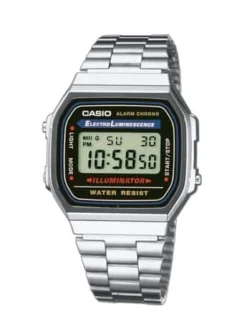 CASIO VINTAGE STÅL DIGITAL - A168WA-1YES