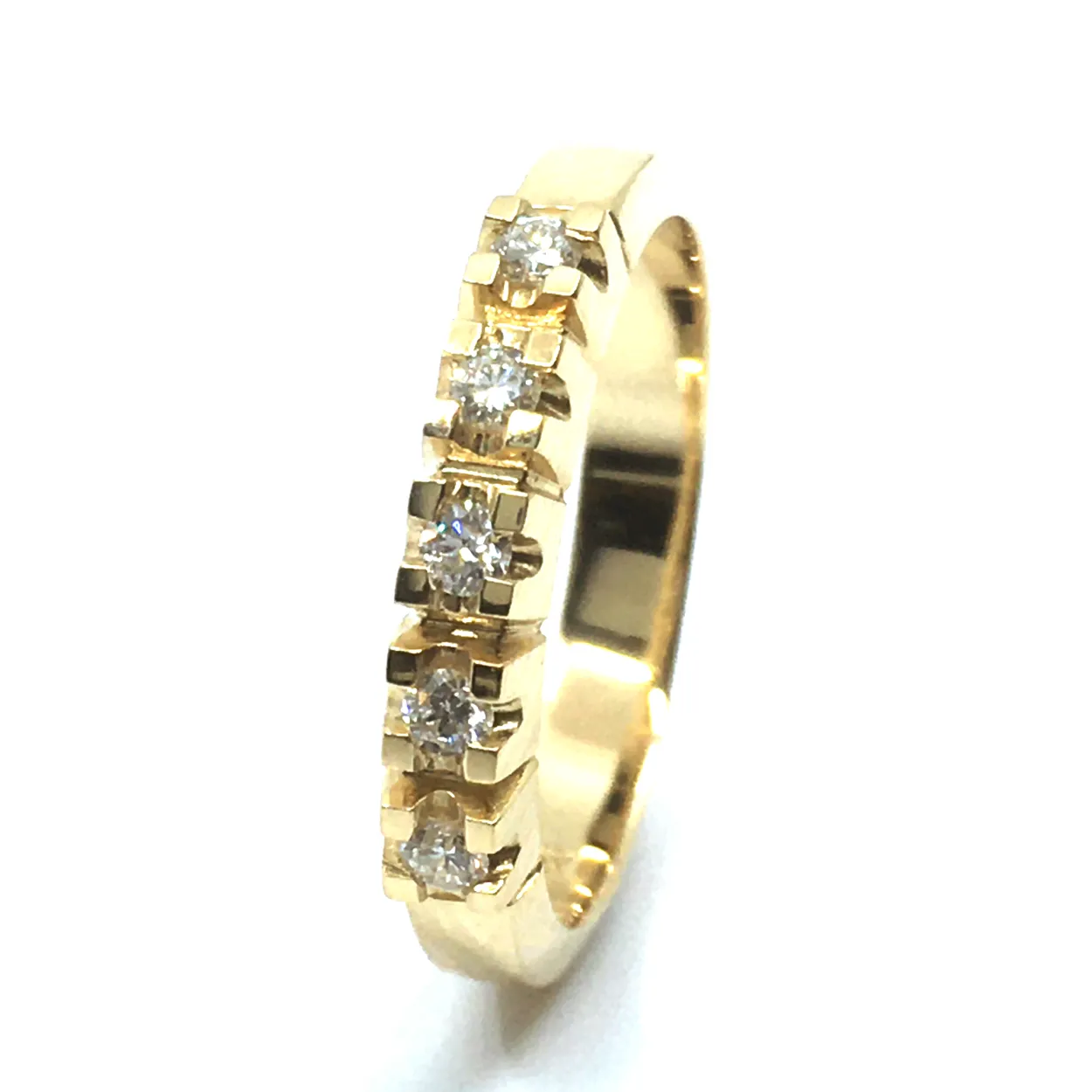 CHRISTOFFERSEN JEWELLERY ALLIANCE RING 14 KARAT GULD MED BRILLANTER - 5001005