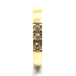 CHRISTOFFERSEN JEWELLERY ALLIANCE RING 14 KARAT GULD MED 3 BRILLANTER - 5000915