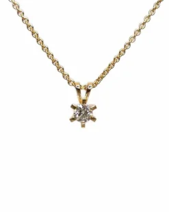CHRISTOFFERSEN JEWELLERY CARLA VEDHÆNG 14 KARAT GULD MED BRILLANT 0,38 CARAT – 4000171