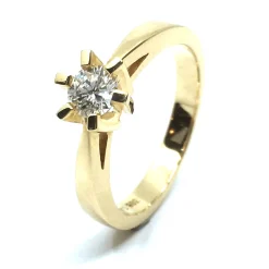 CHRISTOFFERSEN JEWELLERY CARLA RING 14 KARAT GULD MED BRILLANT 0,38 CT. W/SI - 5001108