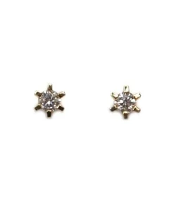 CHRISTOFFERSEN JEWELLERY CARLA ØRESTIKKER 14 KARAT GULD MED 2 X 0,20 CARAT BRILLANT – 3000168