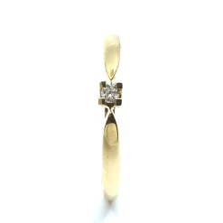 CHRISTOFFERSEN JEWELLERY EVA RING 8 KARAT GULD MED BRILLANT 0,03 CARAT - 5000791-3