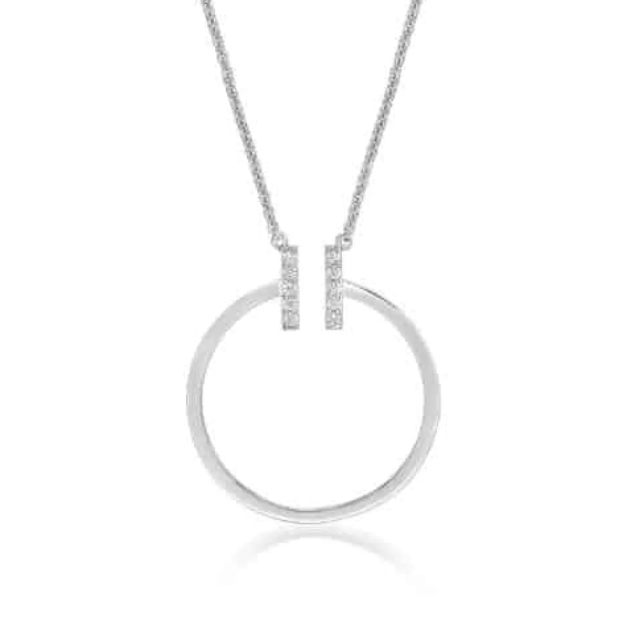 CHRISTOFFERSEN JEWELLERY HALSKÆDE SØLV MED ZIRKONIA - 2070594