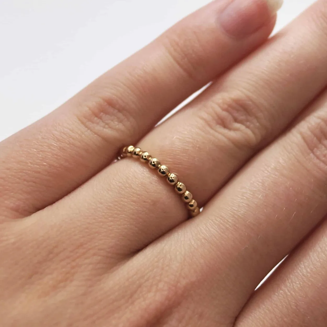 CHRISTOFFERSEN JEWELLERY KUGLERING 8 KARAT GULD - 5002088-3