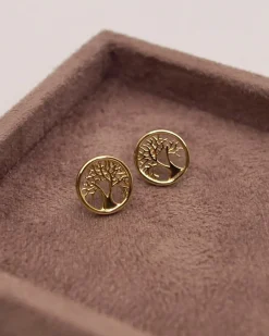 CHRISTOFFERSEN JEWELLERY LIVETS TRÆ ØRESTIKKER 14 KARAT - 3001077