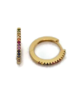 CHRISTOFFERSEN JEWELLERY RAINBOW CREOL 14 KARAT GULD – 3770942-77