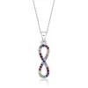 CHRISTOFFERSEN JEWELLERY RAINBOW HALSKÆDE SØLV MED EVIGHEDSTEGN - 4070601-6