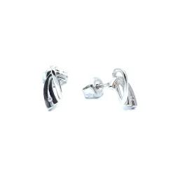 CHRISTOFFERSEN JEWELLERY ØRERINGE PÅ STIK I SØLV MED STEN - 3010806