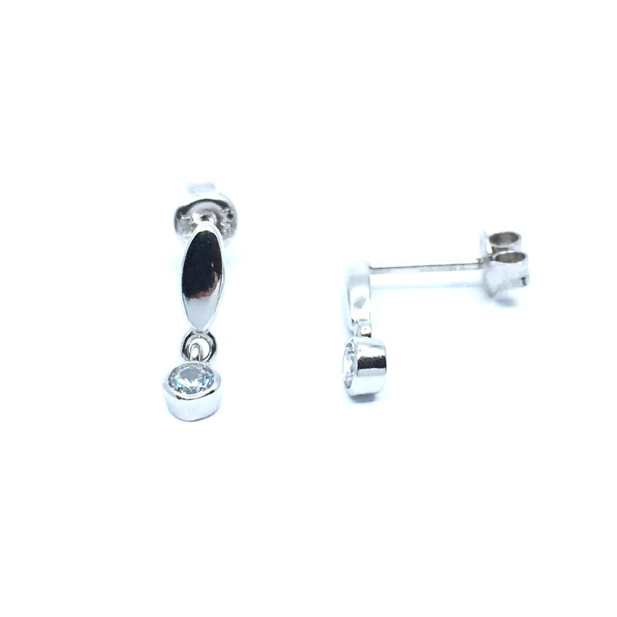 CHRISTOFFERSEN JEWELLERY ØRERINGE SØLV MED ZIRKONIA - W3061370