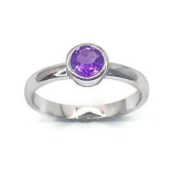 CHRISTOFFERSEN JEWELLERY RING SØLV MED AMETYST - 5070904-5