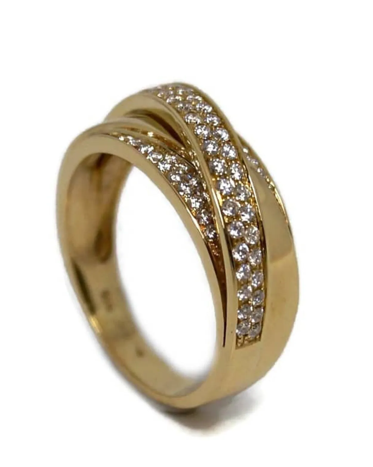 CHRISTOFFERSEN JEWELLERY RING 14 KARAT GULD MED 0,57 CARAT BRILLANTER - 5000454