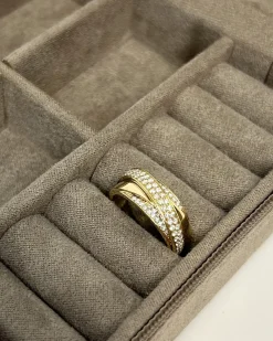 CHRISTOFFERSEN JEWELLERY RING 14 KARAT GULD MED 0,57 CARAT BRILLANTER - 5000454