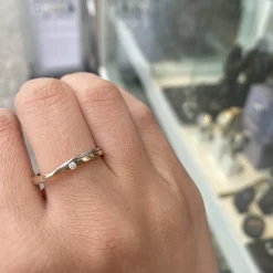 CHRISTOFFERSEN JEWELLERY RING 14 KARAT MED BRILLANT 0,025 CARAT - 5071002-2
