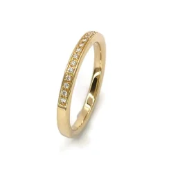 CHRISTOFFERSEN JEWELLERY RING 14 KARAT GULD MED BRILLANTER - 5000408