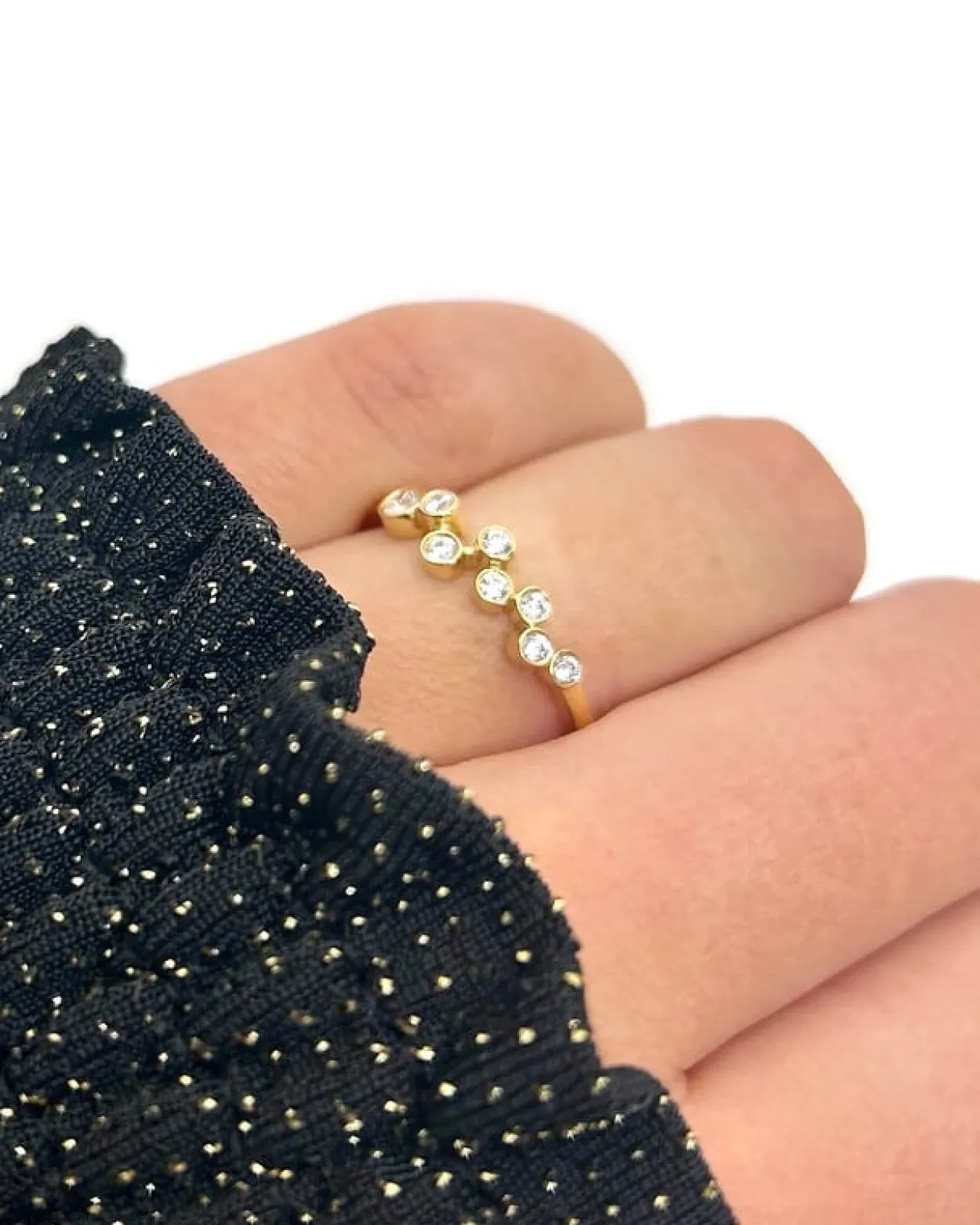 CHRISTOFFERSEN JEWELLERY RING 8 KARAT GULD MED ZIRKONIA – 5071256-3