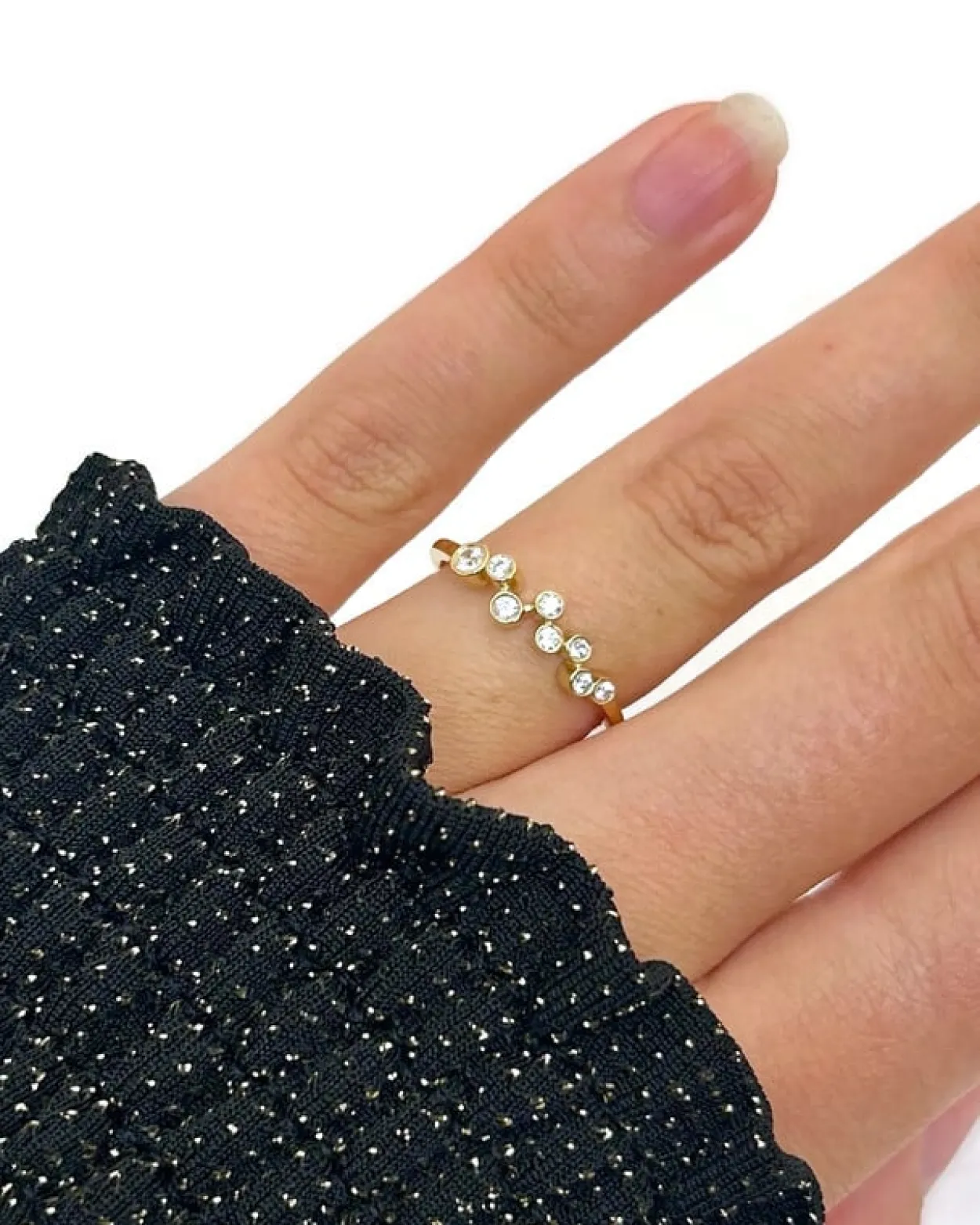 CHRISTOFFERSEN JEWELLERY RING 8 KARAT GULD MED ZIRKONIA – 5071256-3