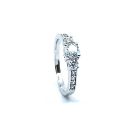 CHRISTOFFERSEN JEWELLERY SØLV RING RHODINERET BLINK BLINK MED SYNTETISKE ZIRKONIA - 5010409