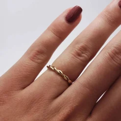 CHRISTOFFERSEN JEWELLERY SNOET RING 14 KARAT GULD - 5001179A