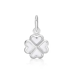CHRISTOFFERSEN JEWELLERY VEDHÆNG SØLV MED FIRKLØVER - 4071048-0