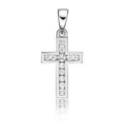 CHRISTOFFERSEN JEWELLERY VEDHÆNG KORS SØLV - 4010276
